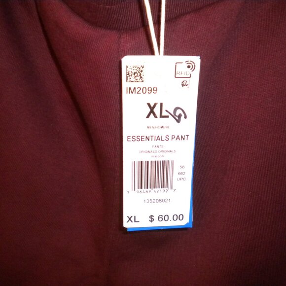 New size 2X mens Maroon Adidas 2 piece Jogger swea - Picture 5 of 6
